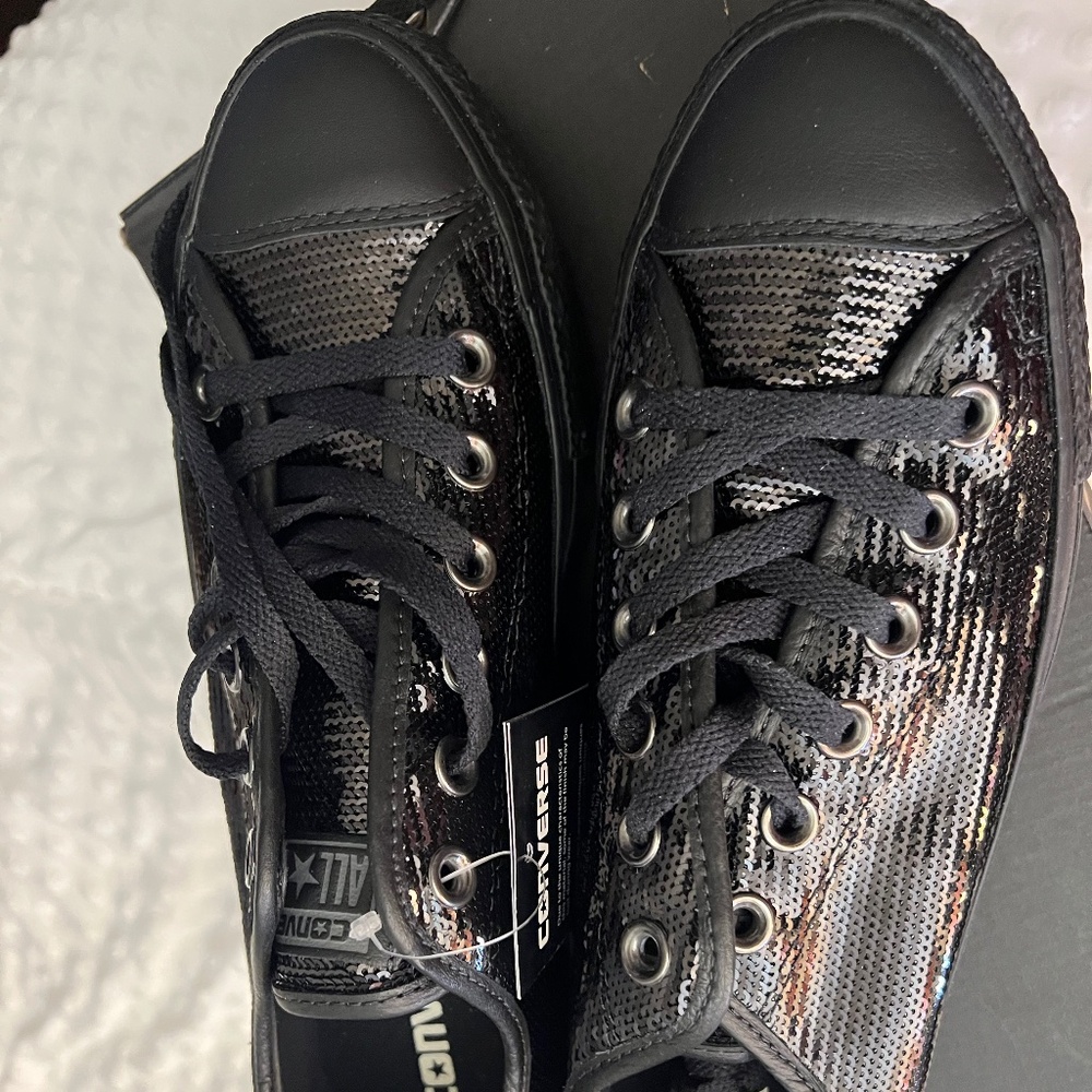New sequin converse sneakers -Platform